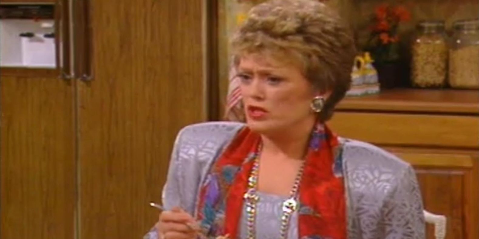 Blanche Golden Girls talking seated