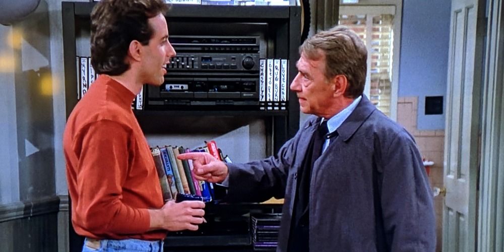 Jerry being chastized by Lt. Bookman in Seinfeld