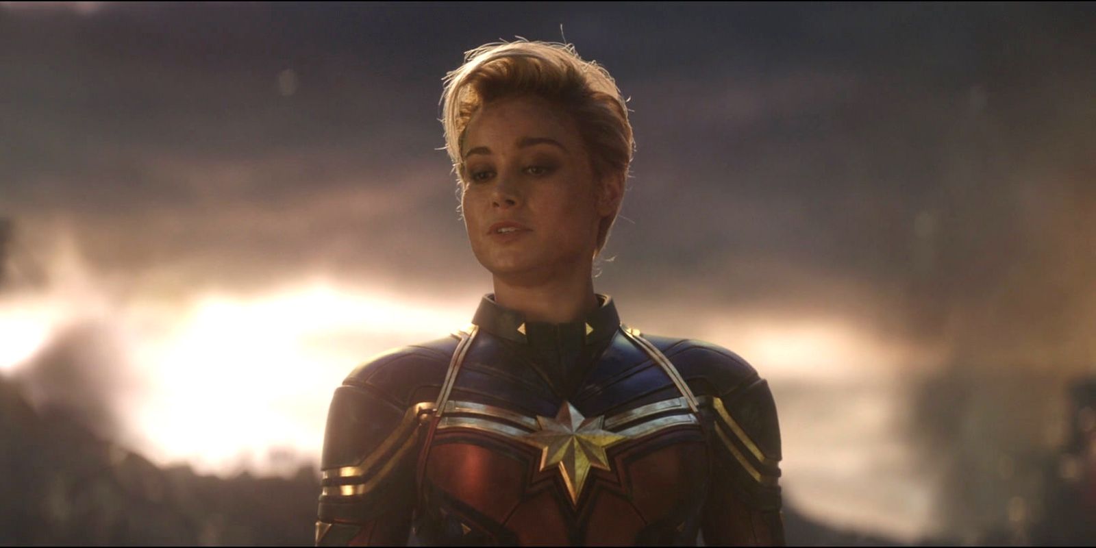 Brie Larson as Captain Marvel in Avengers Endgame