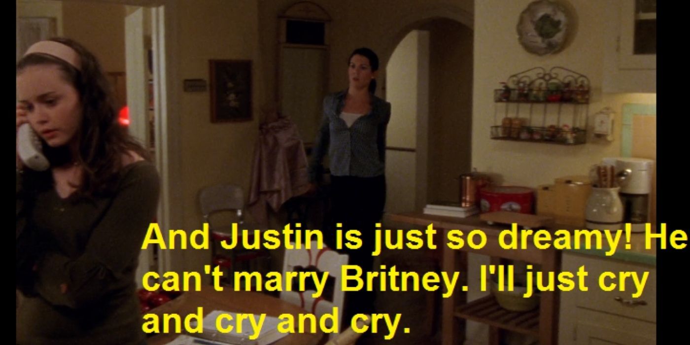 Britney and justin reference - gilmore girls
