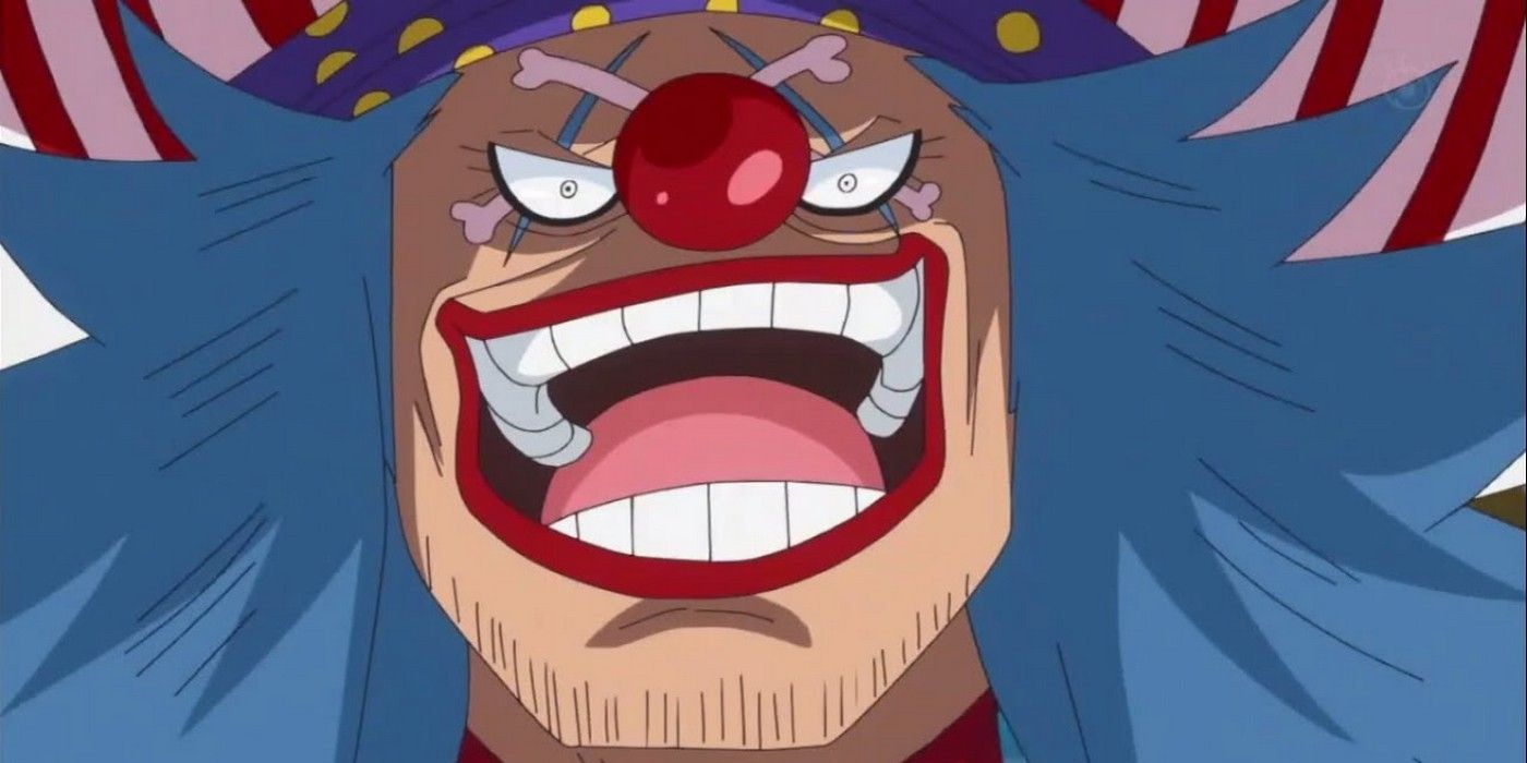Buggy the Clown laughing in One Piece