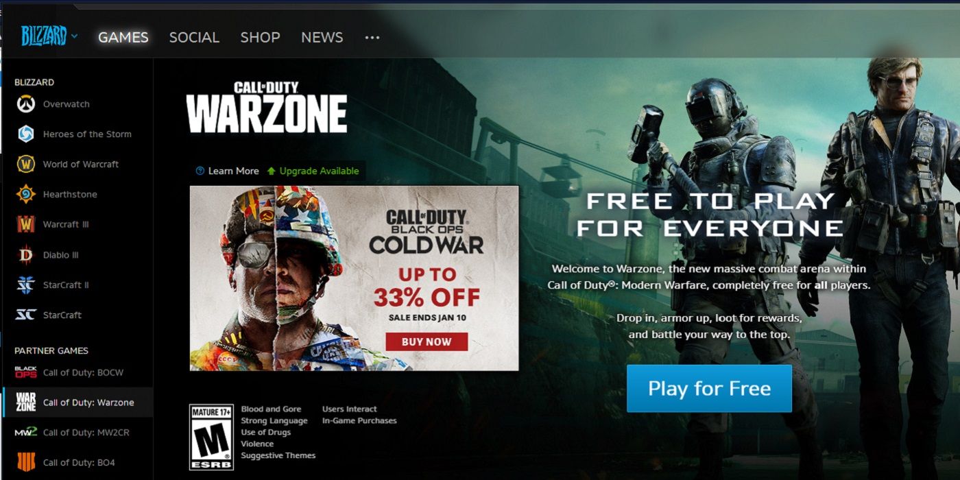Warzone Fully Replaces COD: Modern Warfare On Activision Launcher