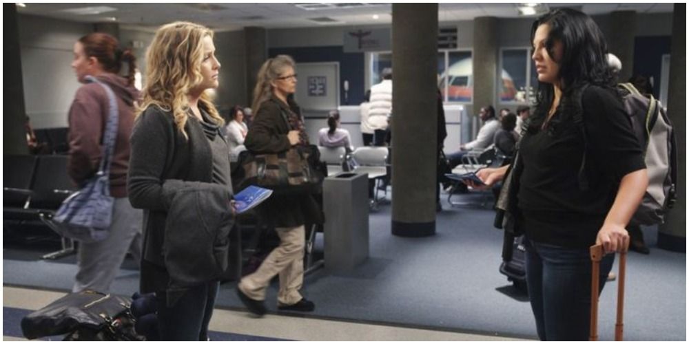 Callie and Arizona at the airport
