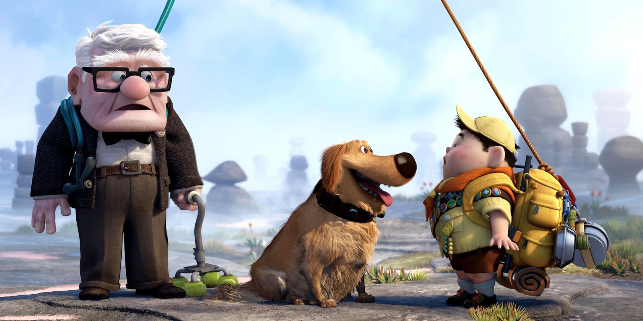 Carl and Russell meet Dug in Up