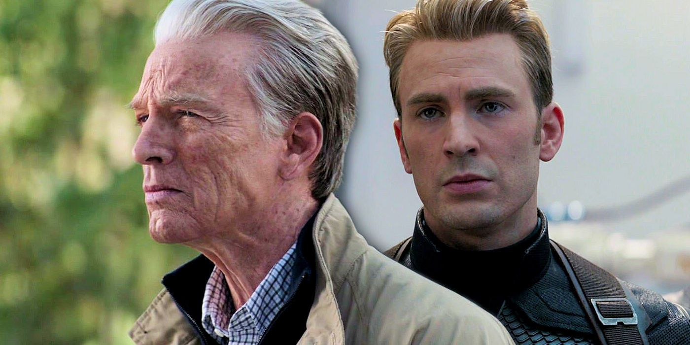 Chris Evans as Captain America and Old Steve Rogers