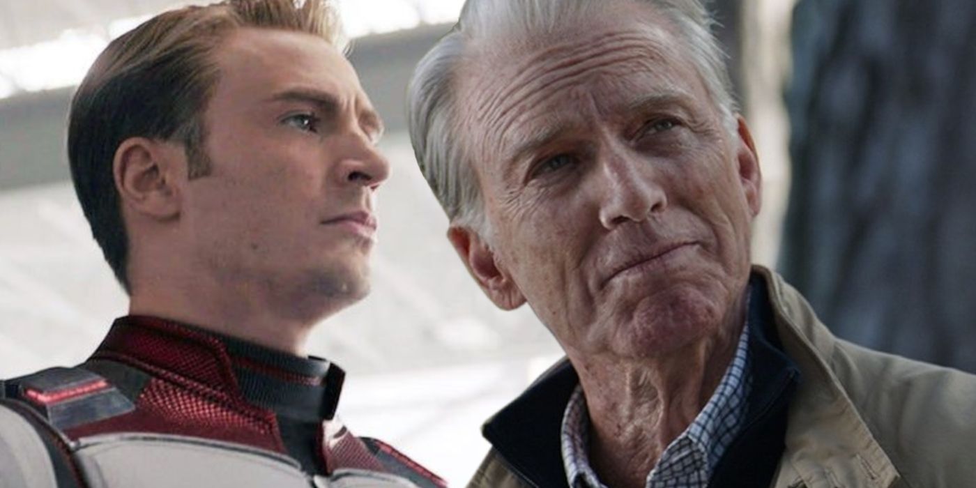 Chris Evans as Old Steve Rogers and Captain America in Avengers Endgame