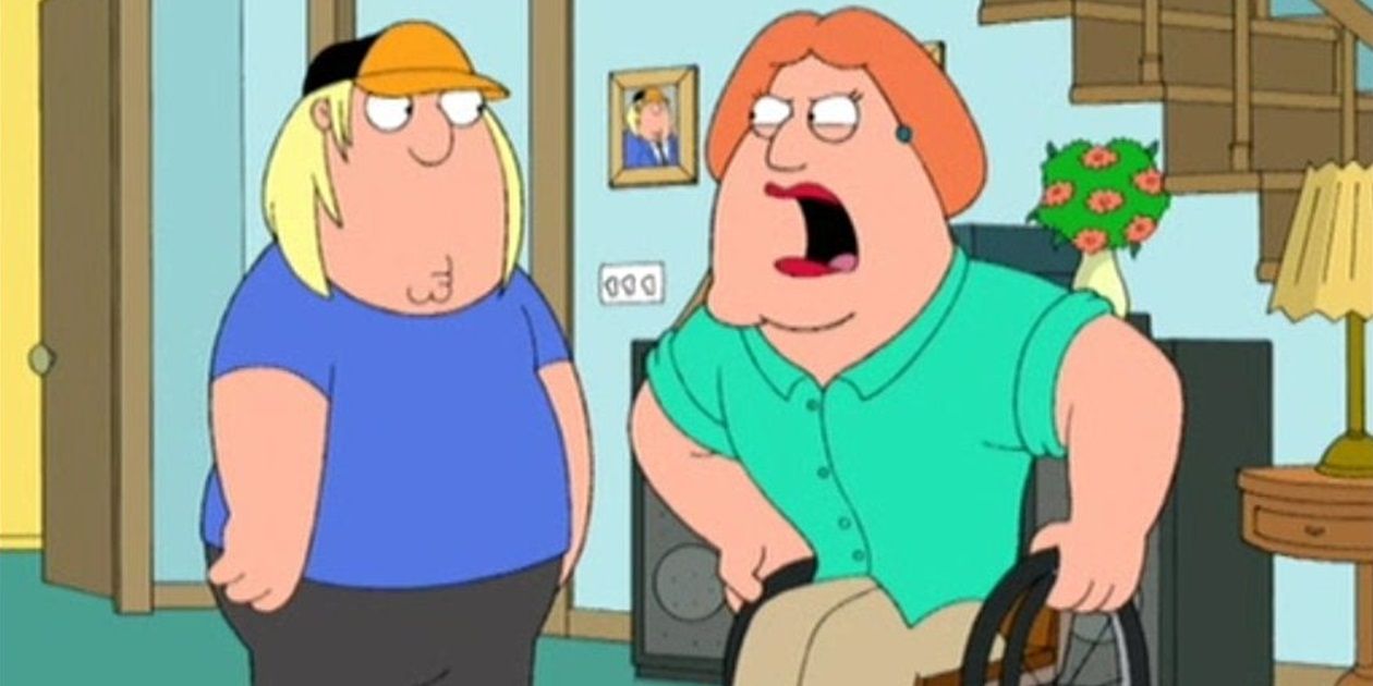 Chris and Joe in Family Guy