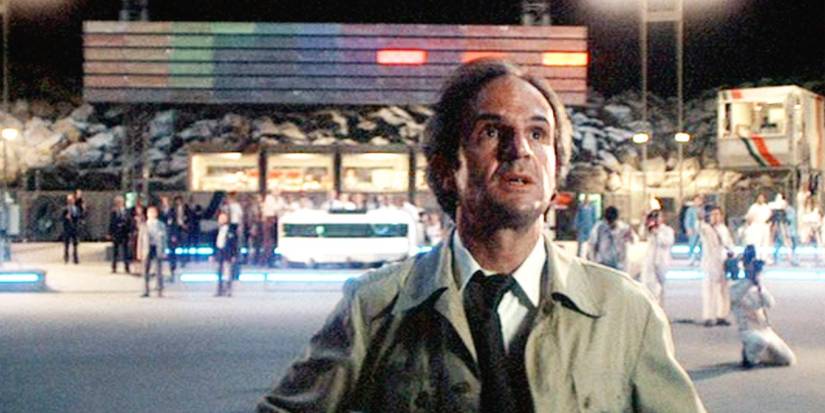 François Truffaut looking nervous in Close Encounters of the Third Kind 