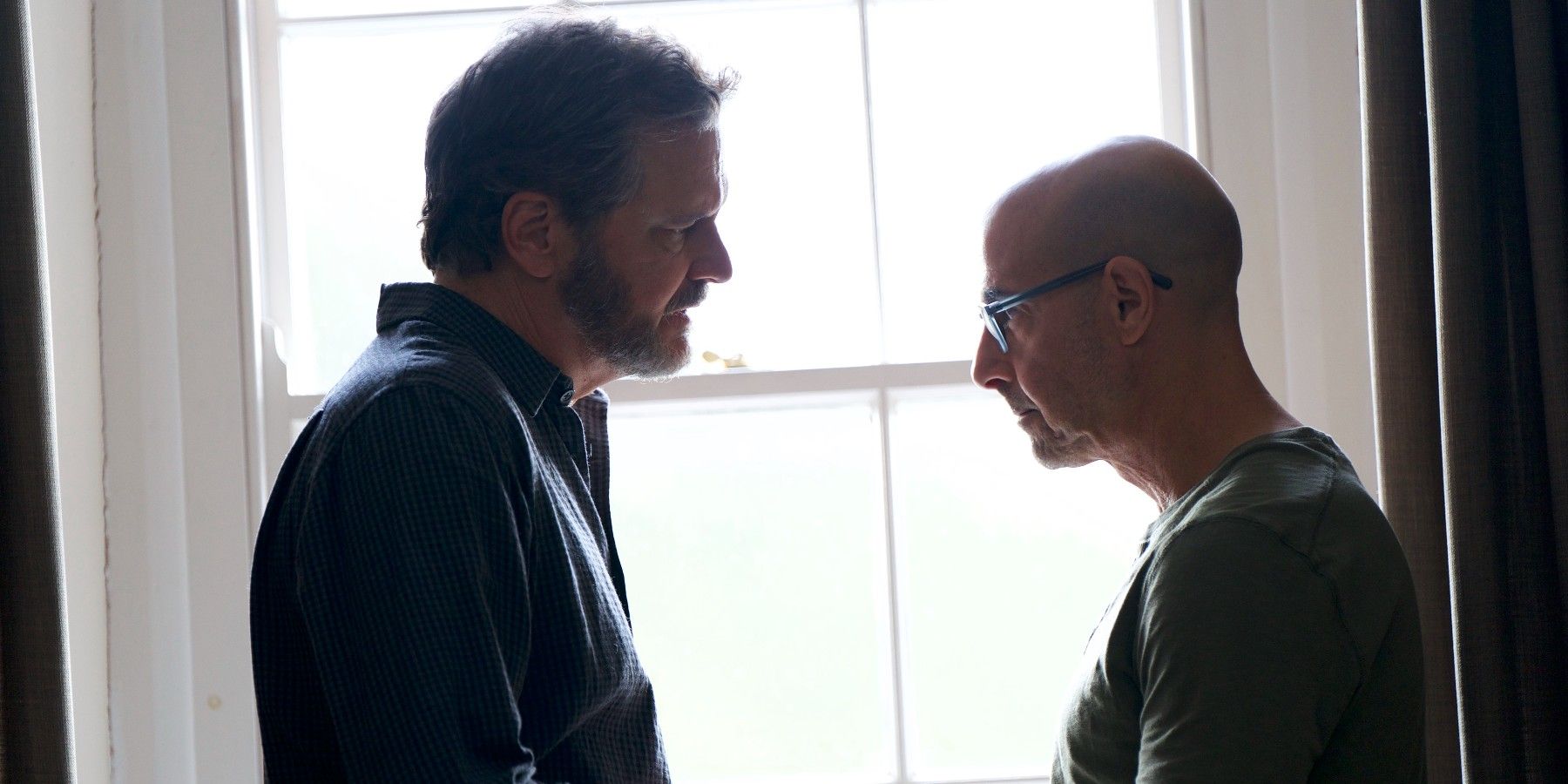 Colin Firth and Stanley Tucci in Supernova