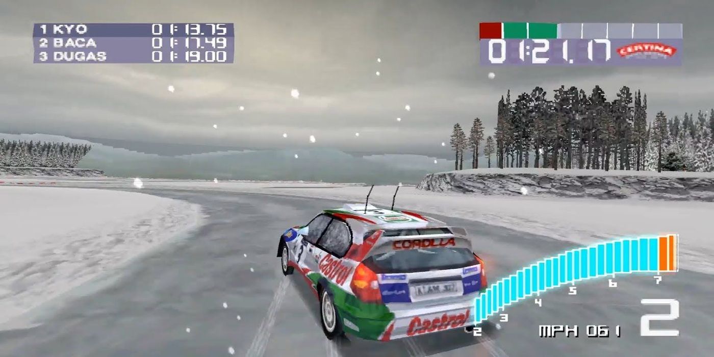 A screenshot of the video game Colin McRae Rally 2.0.