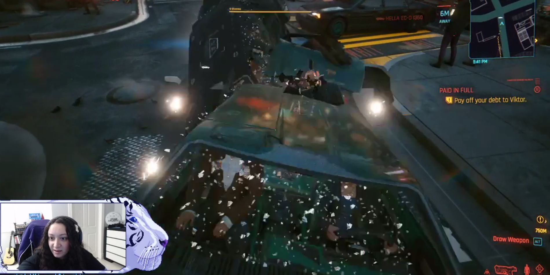 Cyberpunk 2077 Hulk Smash Twitch Streamer Smashes Cars Cyberpunk 2077 Glitches