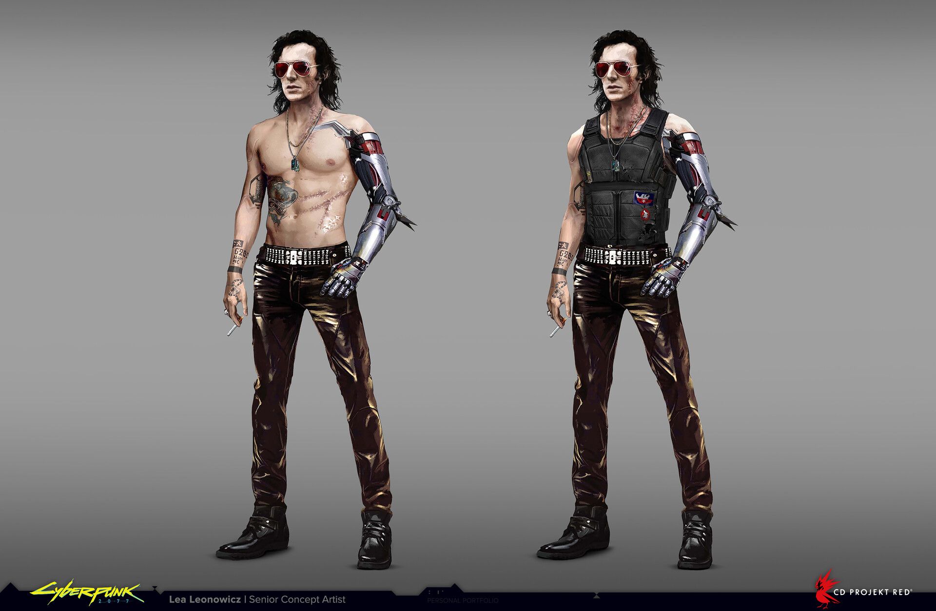 Cyberpunk 2077 Johnny Silverhand Concept Art