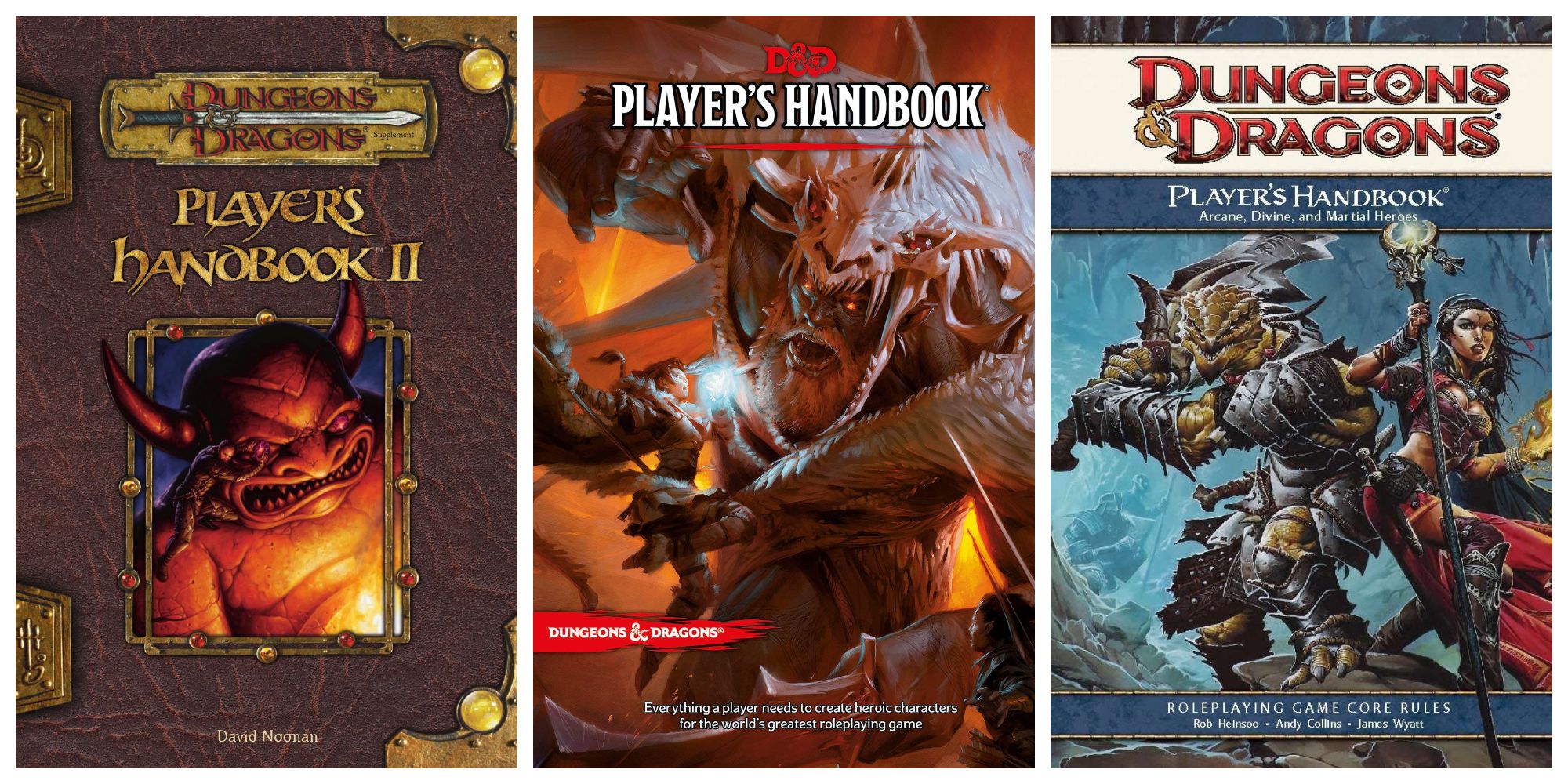 Regras de D&D do 3 point 5 e 4 Edition Cover Players Hand Book