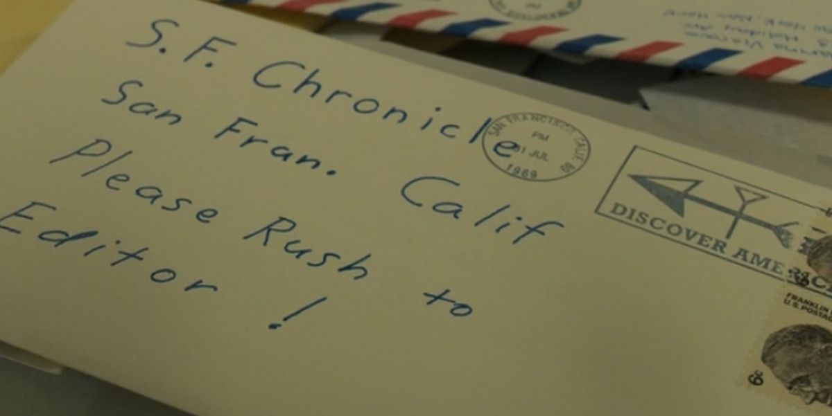 san franciso chronicle letter from killer