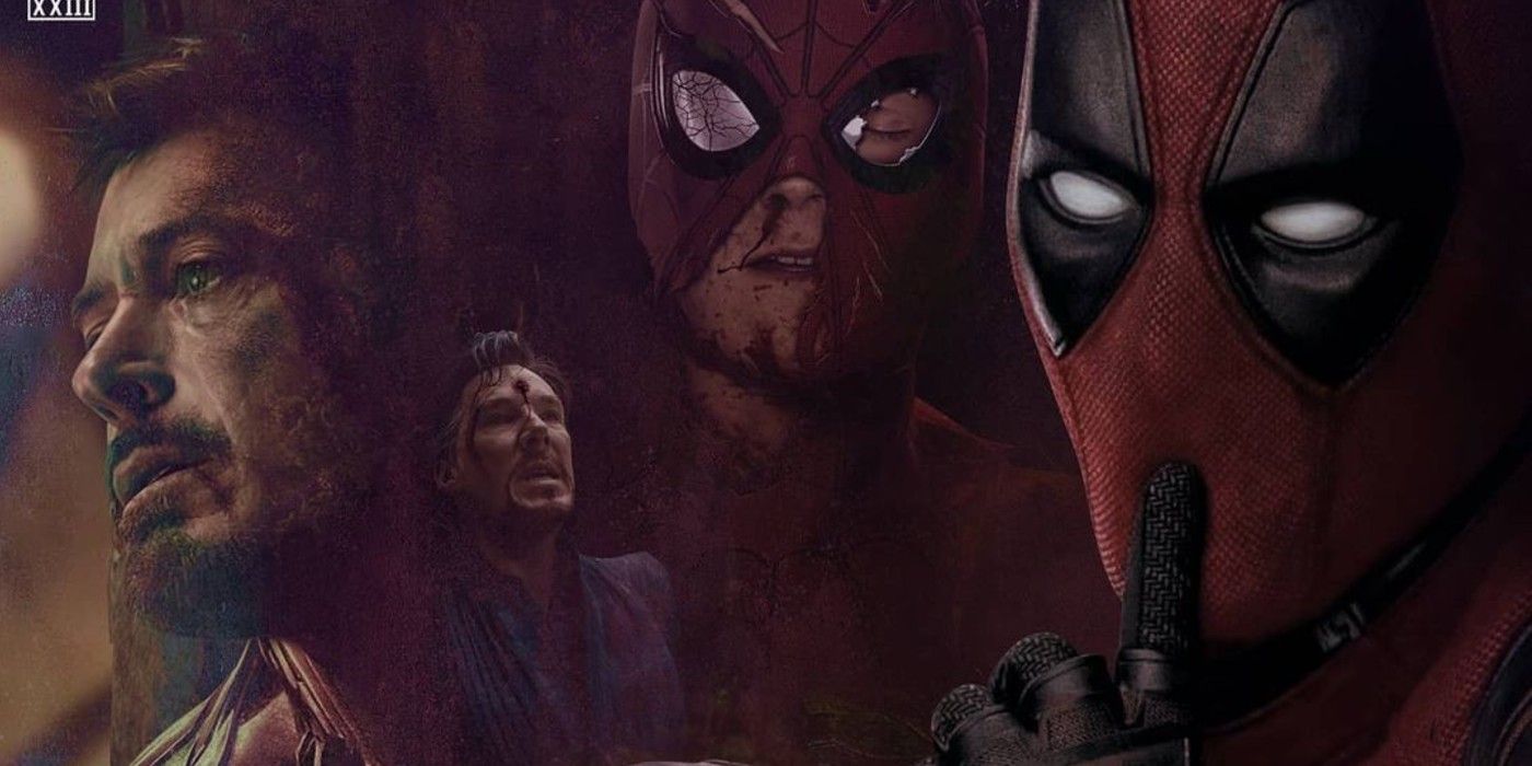 Deadpool kills MCU heroes fan poster