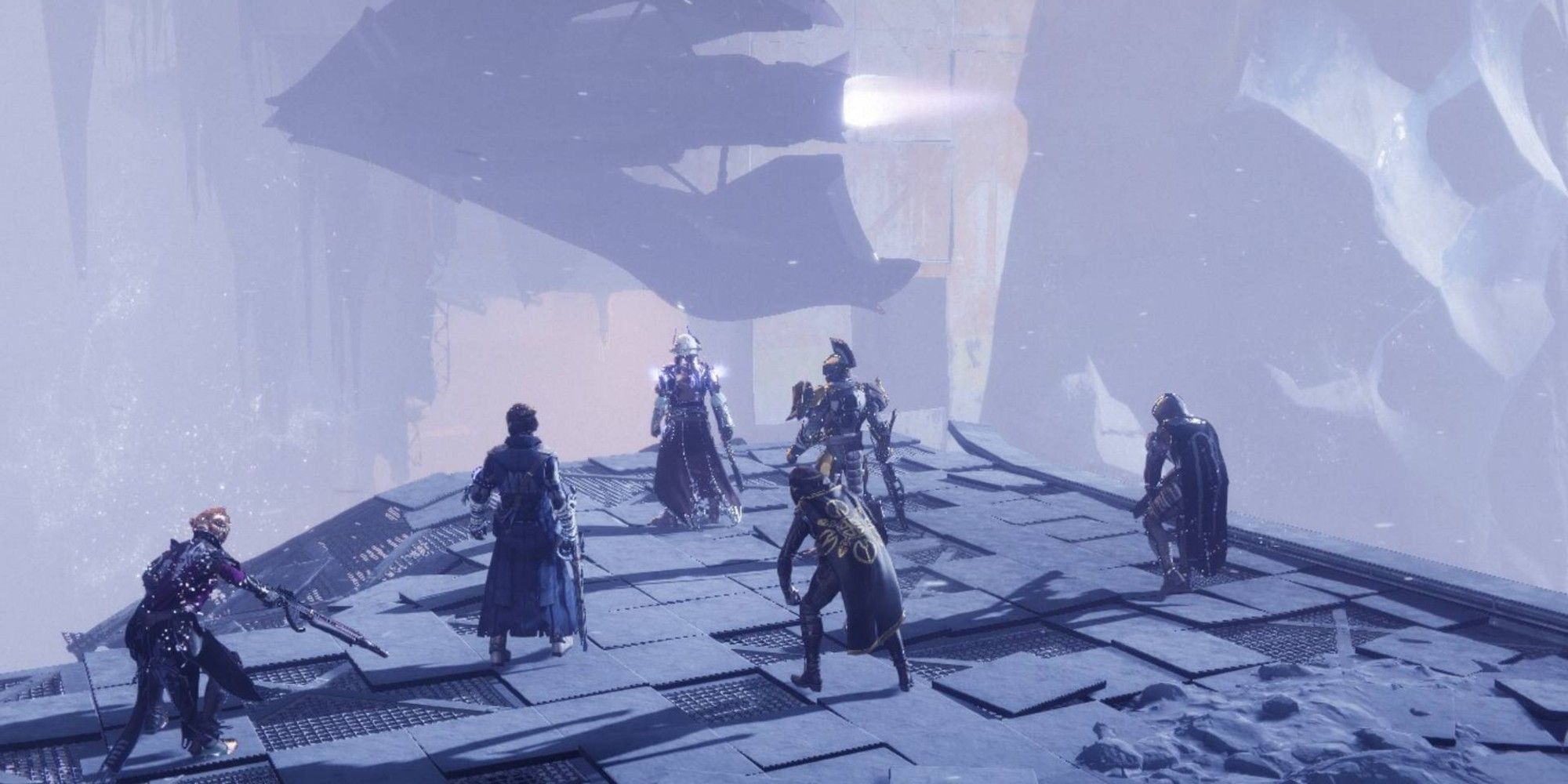 A fireteam takes on a Deep Stone Crypt Raid in Destiny 2: Beyond Light