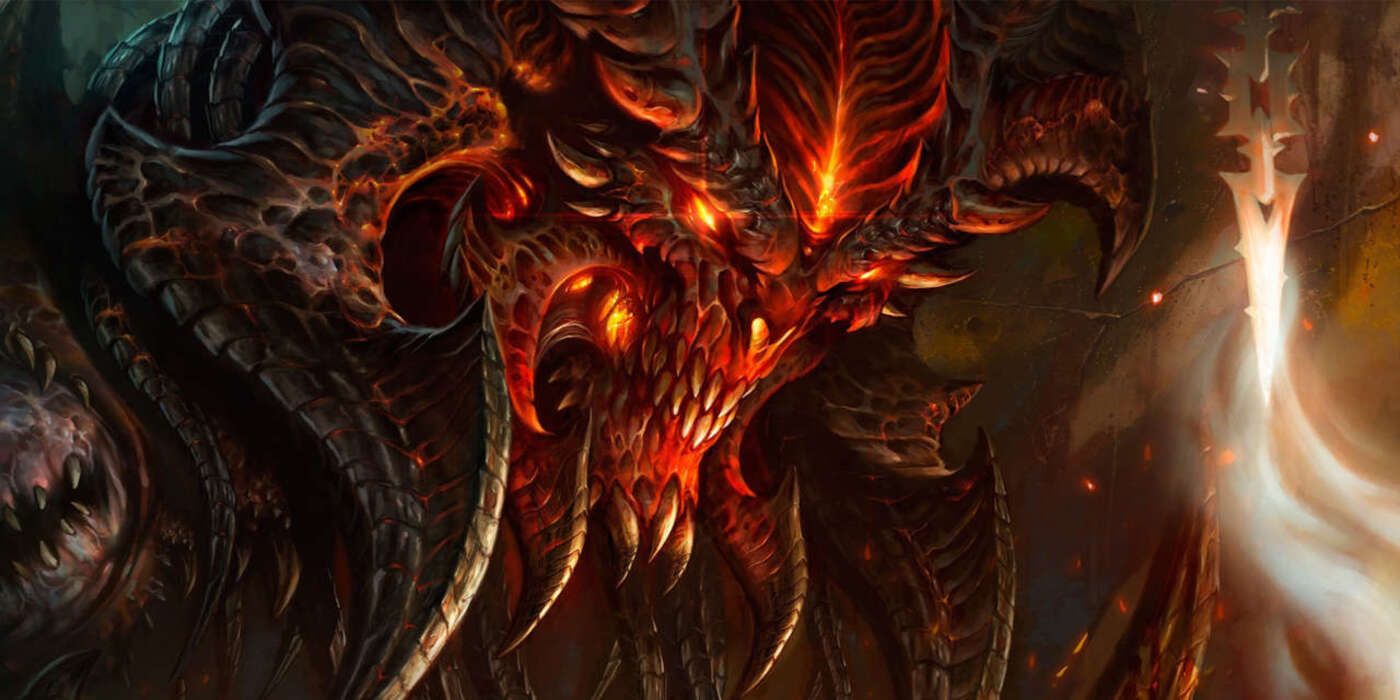 Diablo the Prime Evil como ele apareceu em Diablo III