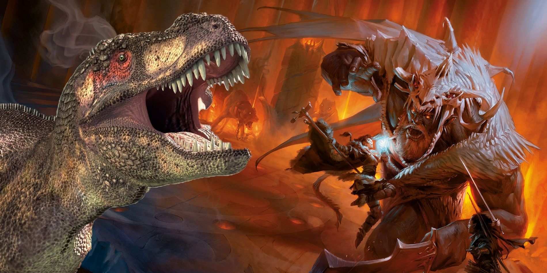 Dungeons &amp; Dragons Overpowered Spells T-Rex and Monster