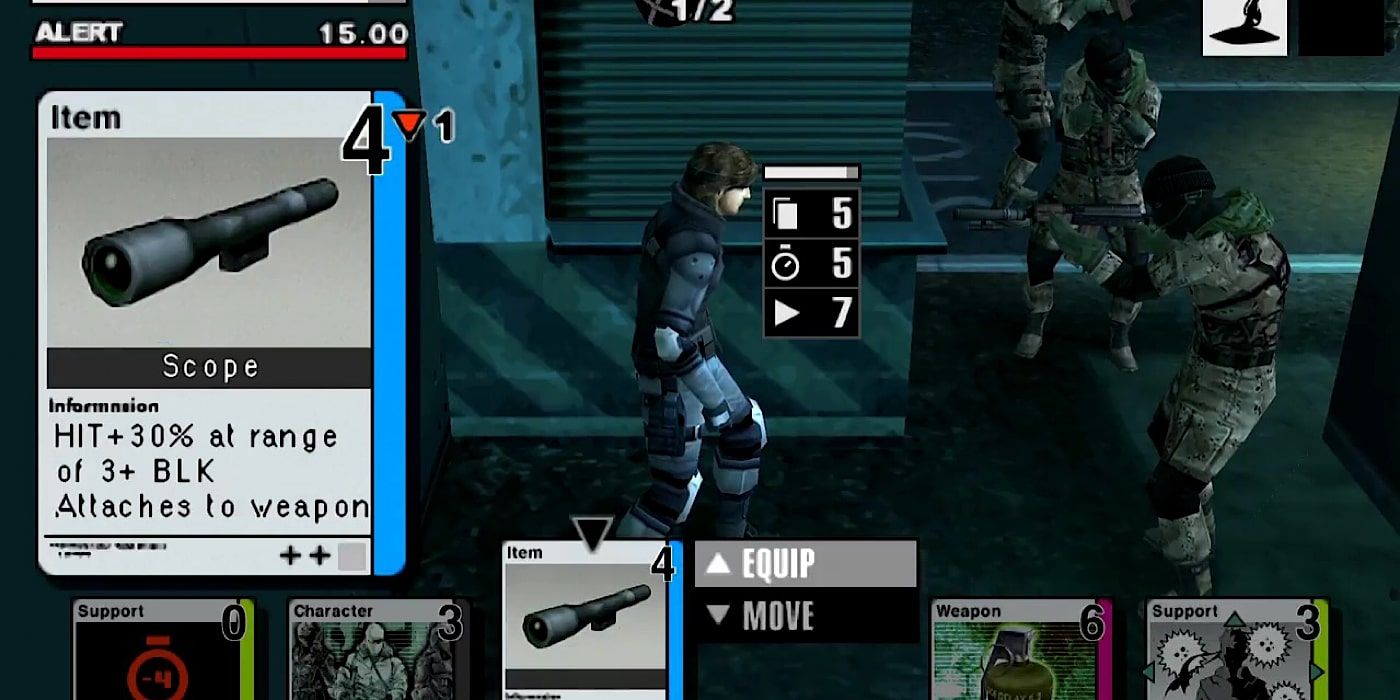 Snake against guards in Metal Gear Acid