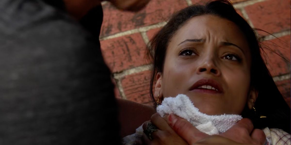 Elena's bite victim in season six, episode one of The Vampire Diaries