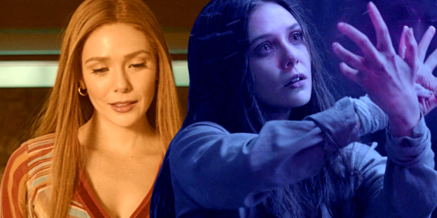 Elizabeth Olsen as Scarlet Witch in WandaVision and Captain America The Winter Soldier (1)