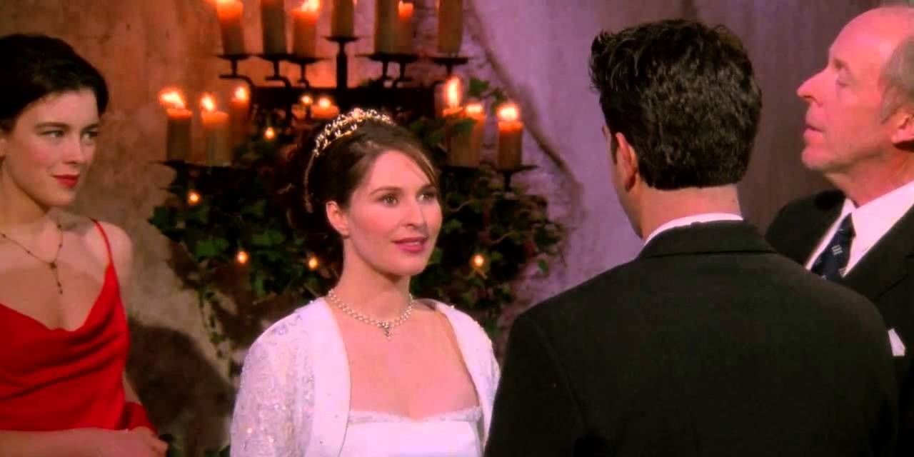 Ross and Emily getting married in Friends