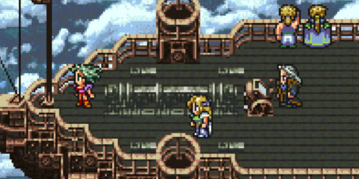 Final Fantasy 6- Terra And Crew Aboard the Falcon