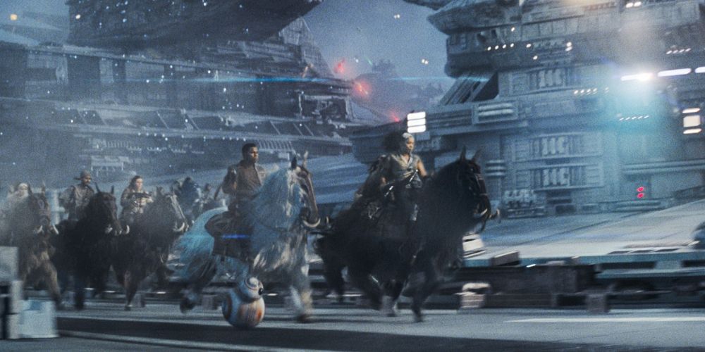 Finn and the rebels ride space horses in Star Wars: Rise of Skywalker