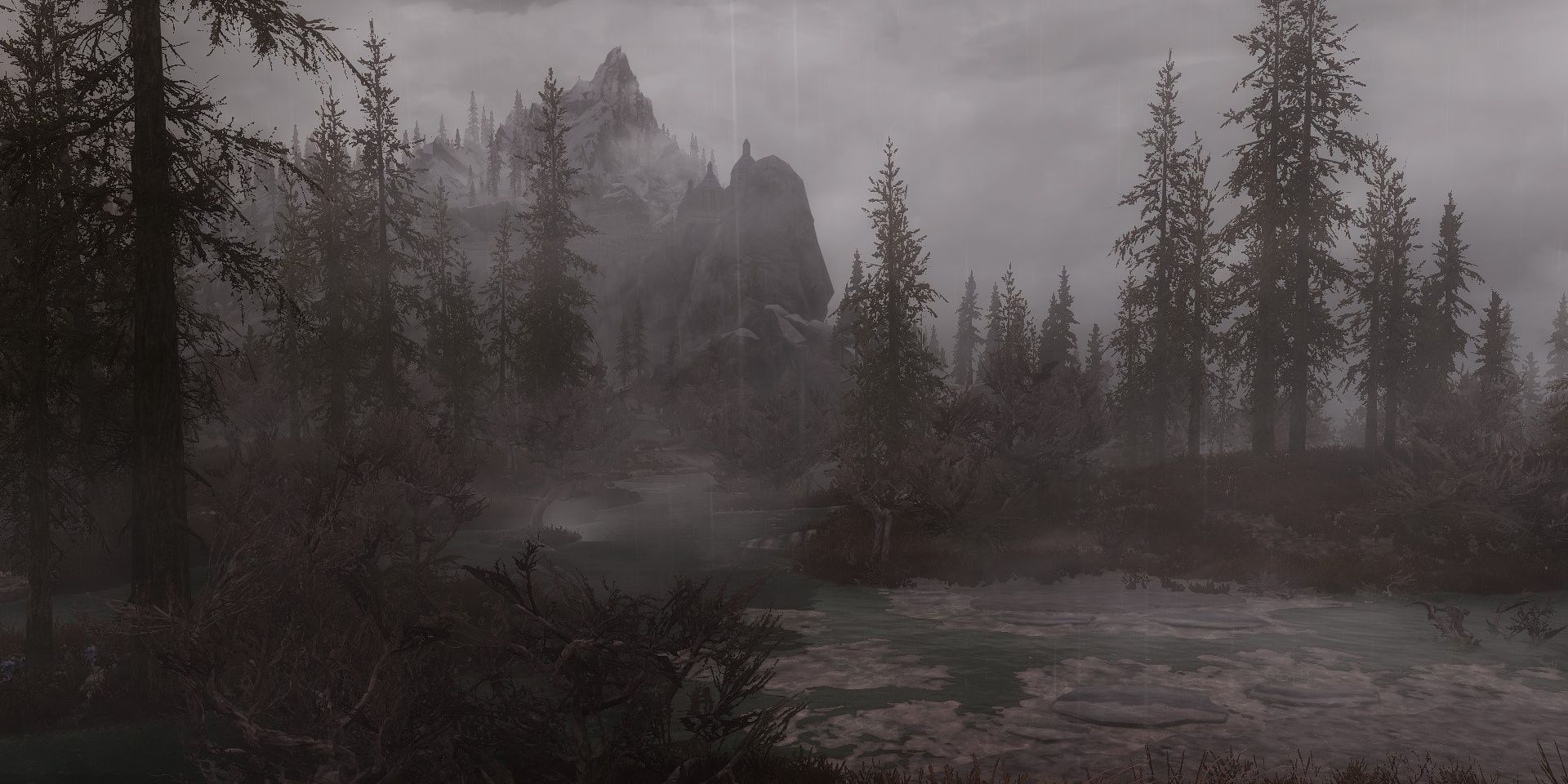 Foggy Morthal And Swamp Skyrim