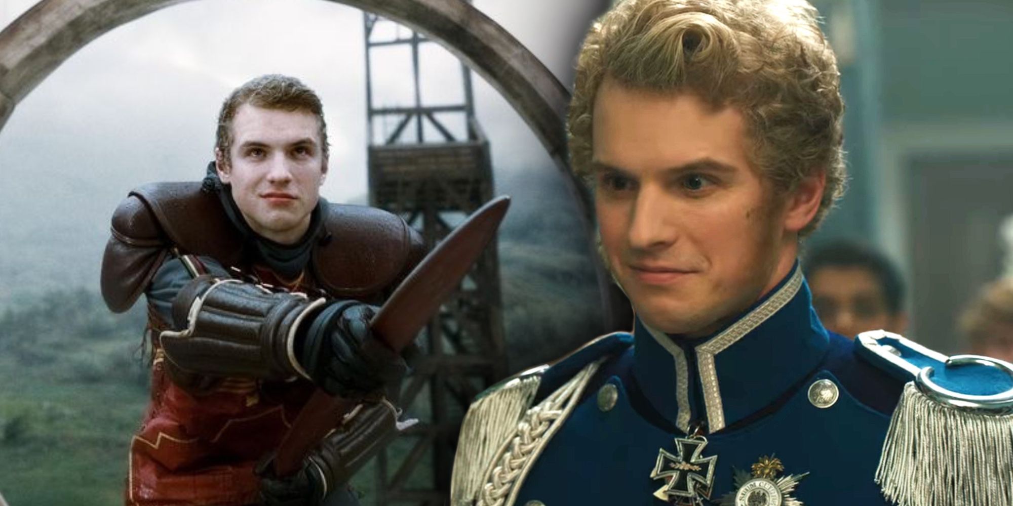 Freddie Stroma as Prince Friedrich in Bridgerton and Cormac McLaggen in Harry Potter and the Half-Blood Prince