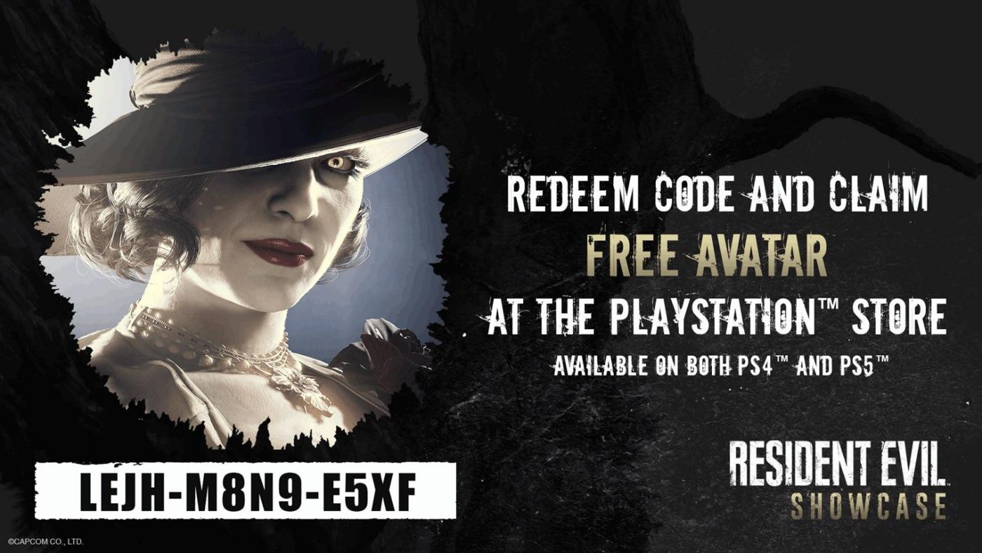 Free PSN Resident Evil Village Avatar Code