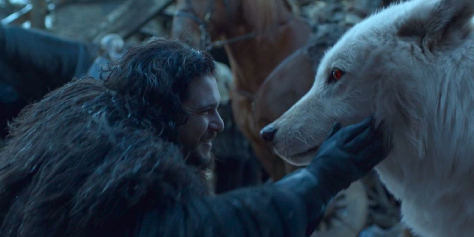 Jon Snow and Ghost