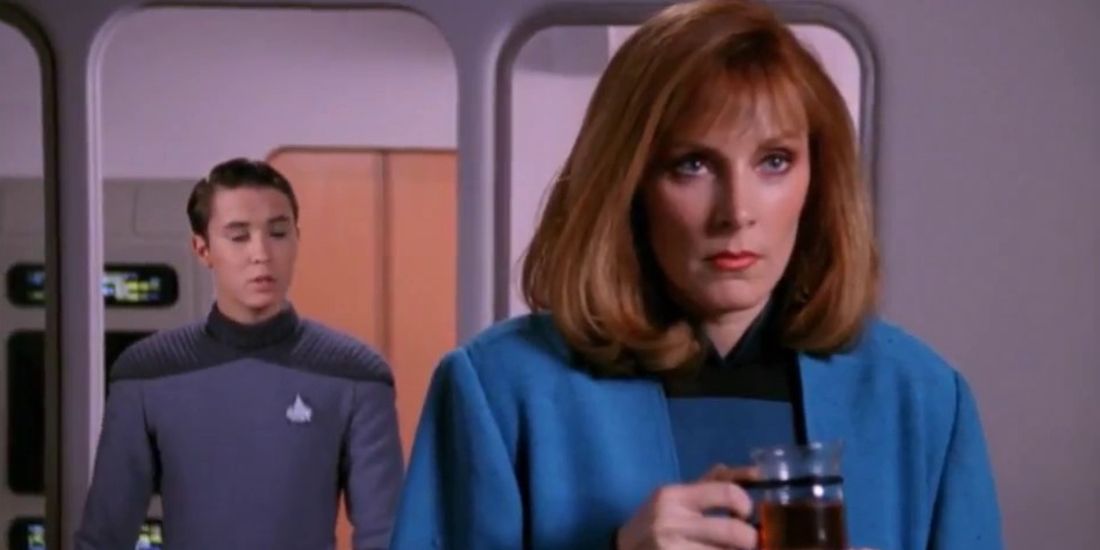 Beverly Crusher and Wesley Crusher