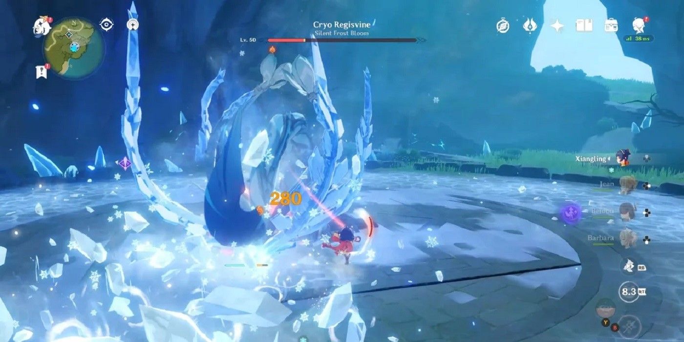 Genshin Impact How to Beat The Frostborn Miracle Resurgent Cryo Regisvine