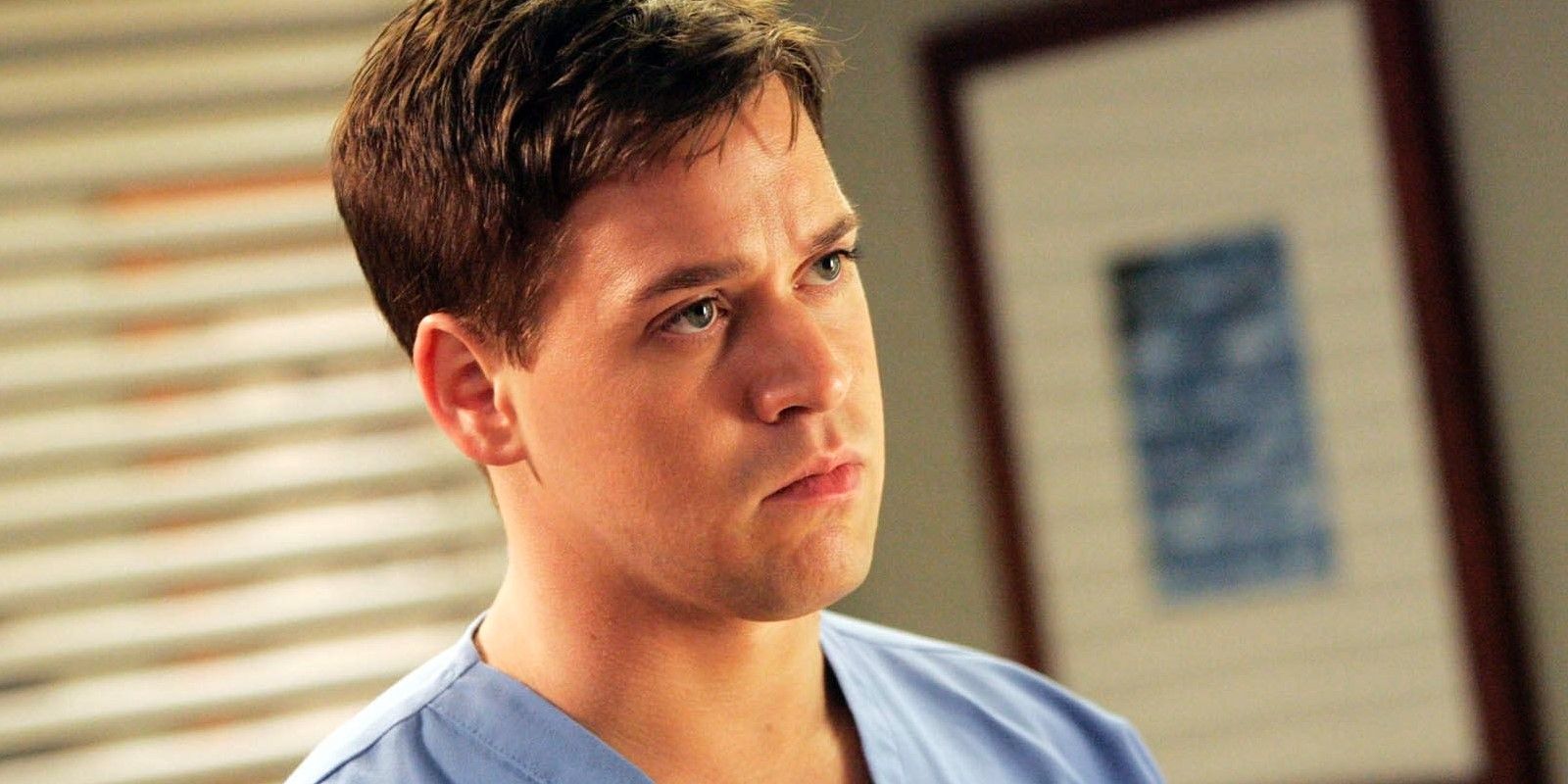 George O'Malley looking thoughtful in Greys