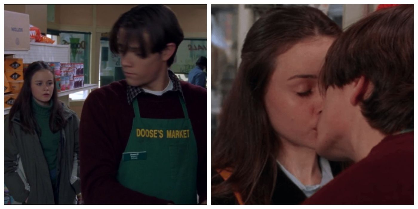 gilmore girls rory and dean first kiss
