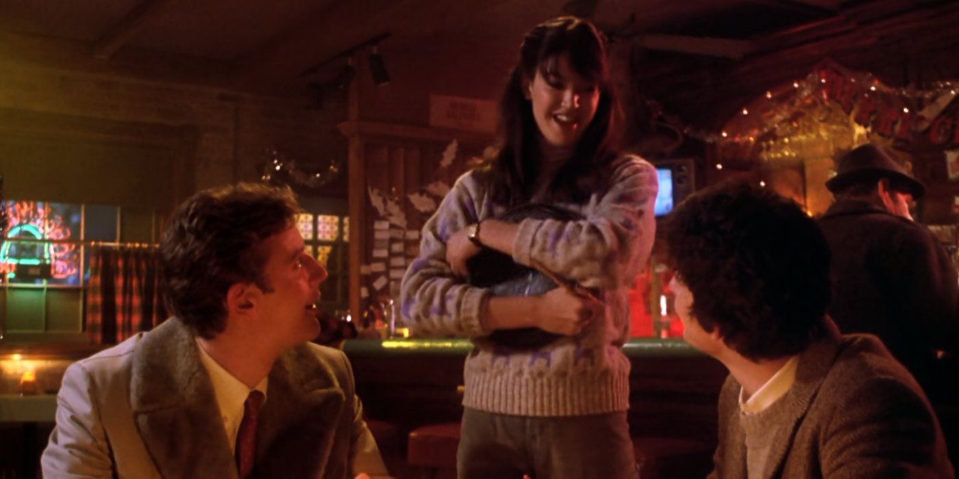 George hits on Kate at the restaurant in Gremlins.