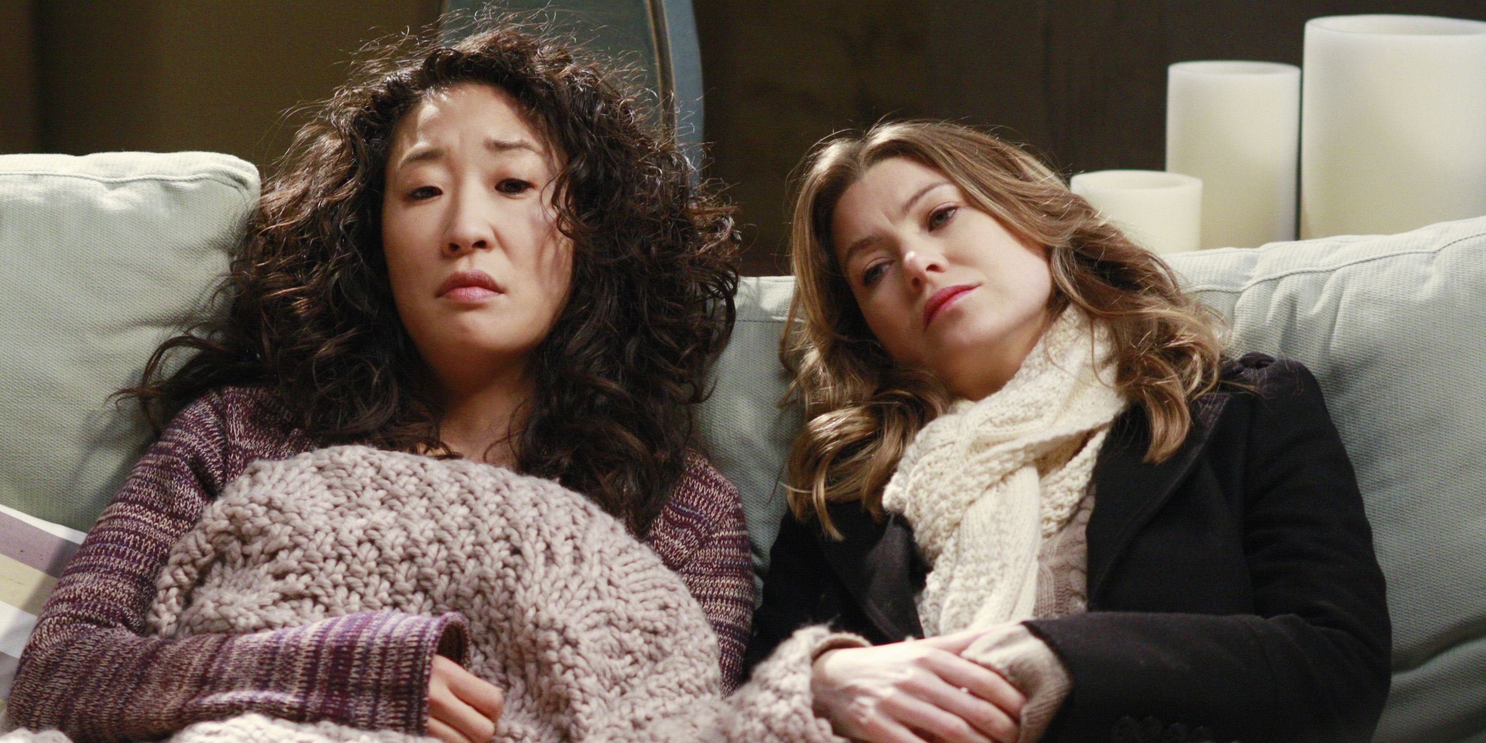 Cristina Yang (Sandra Oh) and Meredith Grey (Ellen Pompeo) in &quot;Grey's Anatomy.&quot;