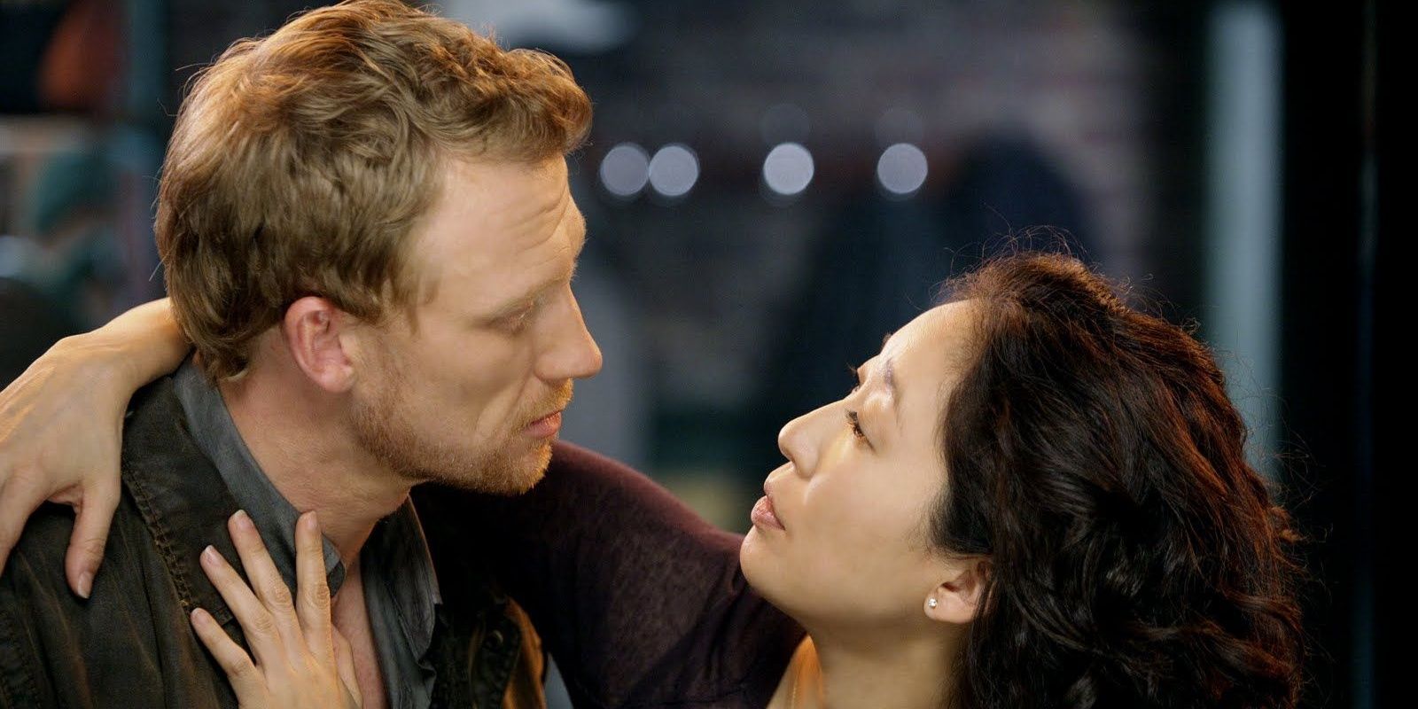 Cristina Yang (Sandra Oh) and Owen Hunt (Kevin McKidd) in &quot;Grey&rsquo;s Anatomy.&quot;
