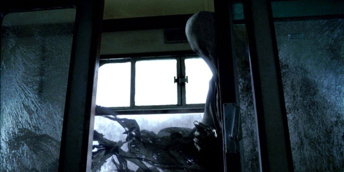 A dementor entering the train in Prisoner of Azkaban