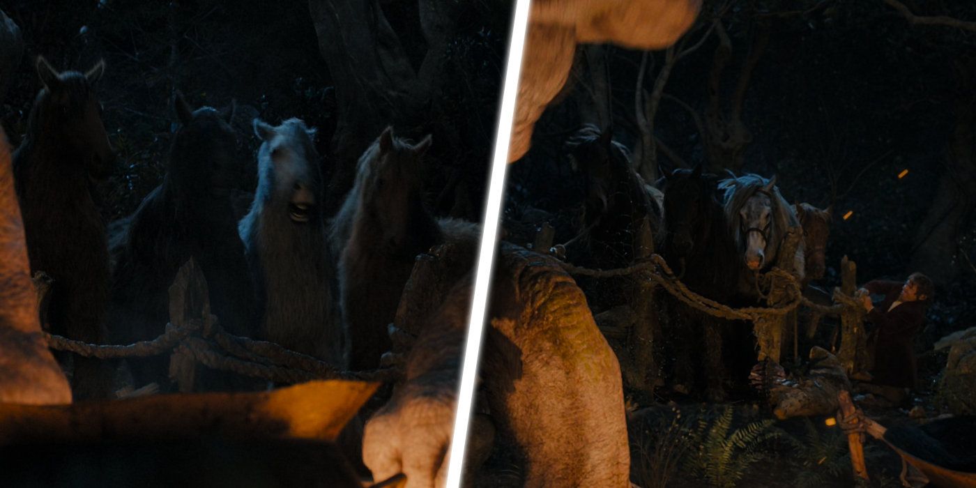 Bilbo rescues the horses
