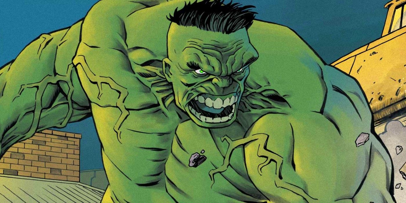 Hulk roaring in anger in Marvel comics