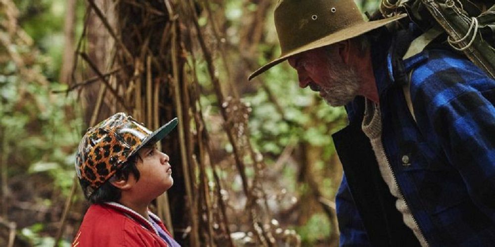 Hector talking to Ricky in Hunt for the Wilderpeople