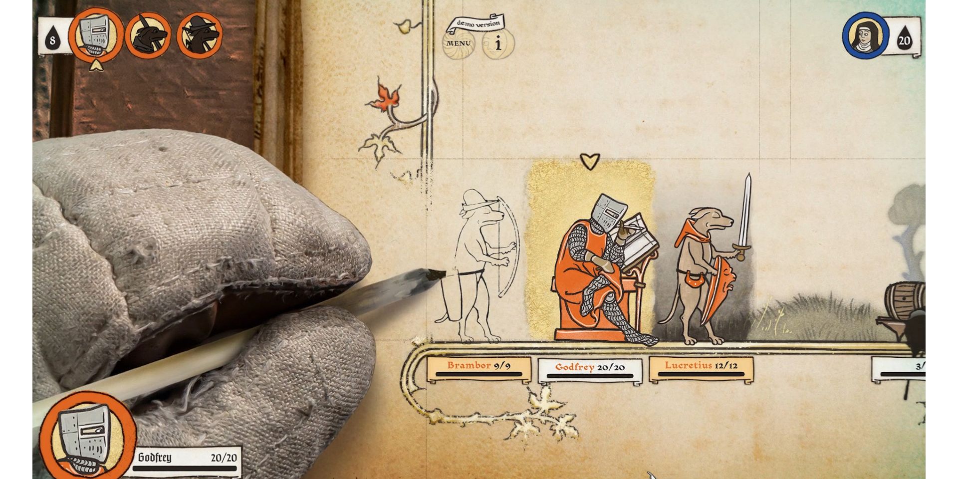 Inkulinati Medieval Art Turn-Based Game 2