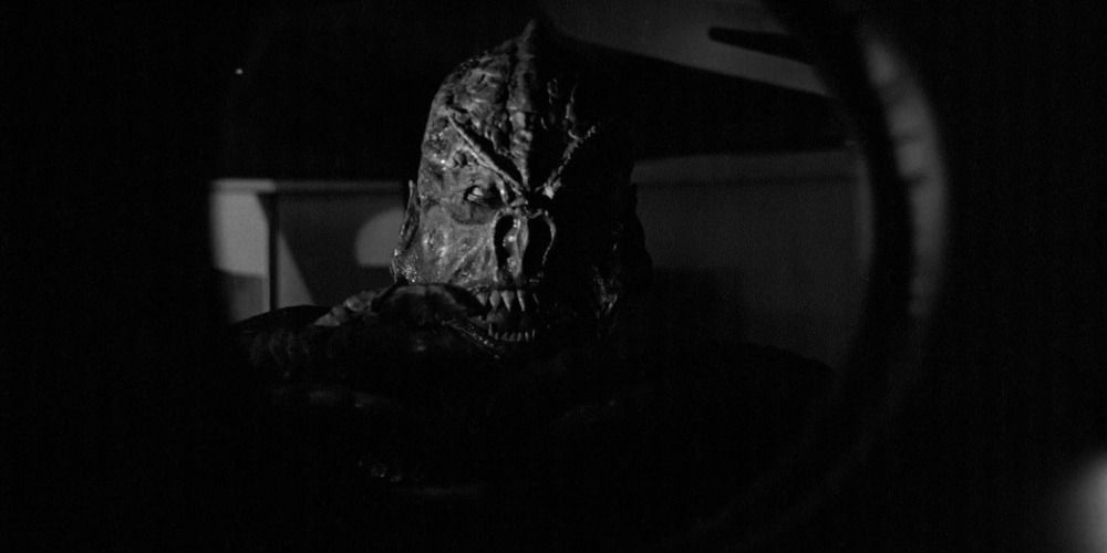 Close-up of the alien monster in It! The Terror from Beyond Space