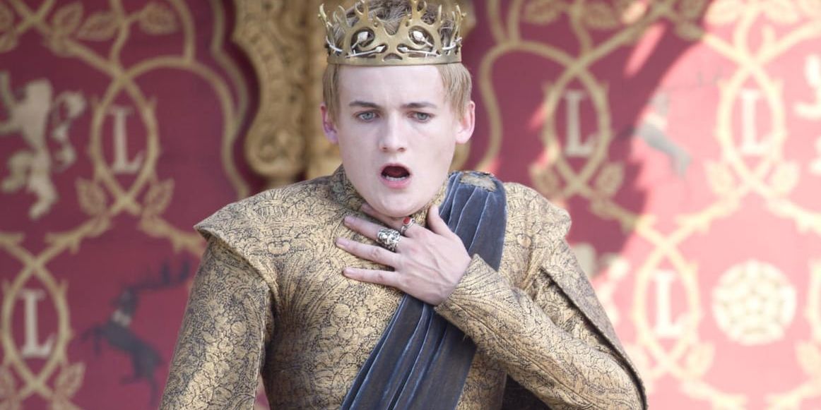 Joffrey choking at his wedding in Game of Thrones