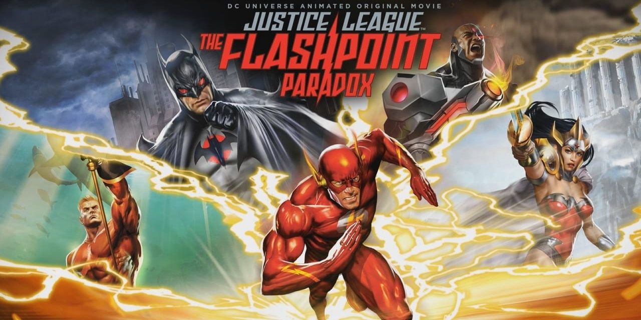 The Flash races to the viewer in The Flashpoint Paradox.
