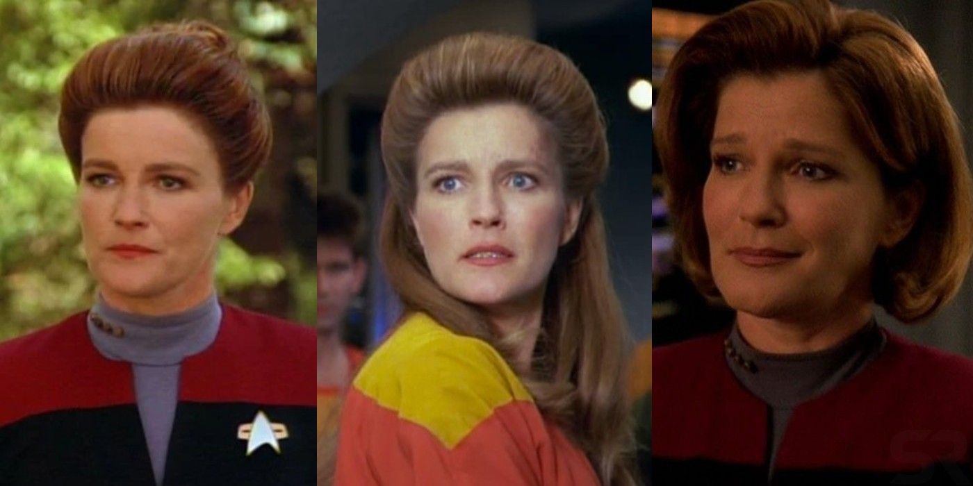 Kathryn Janeway's Hairstyles On Star Trek Voyager