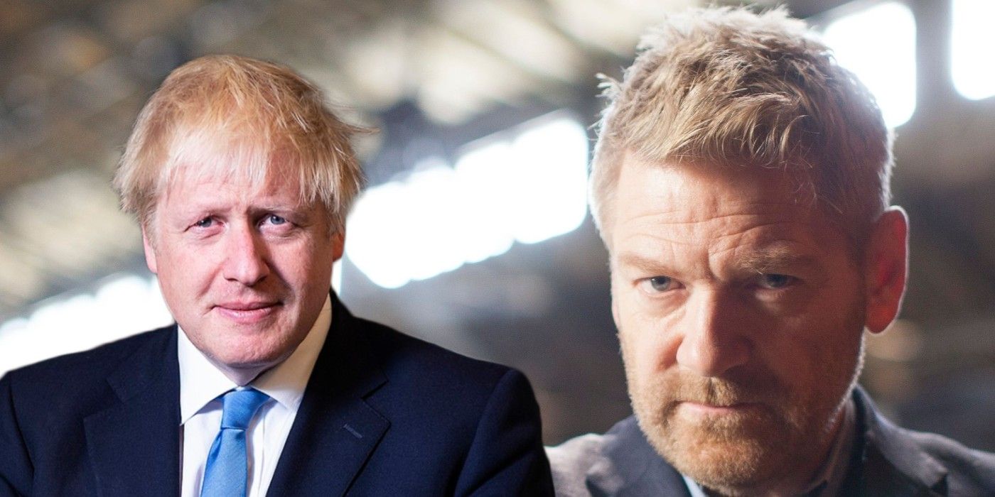 Kenneth Branagh playing Boris Johnson in This Sceptred Isle