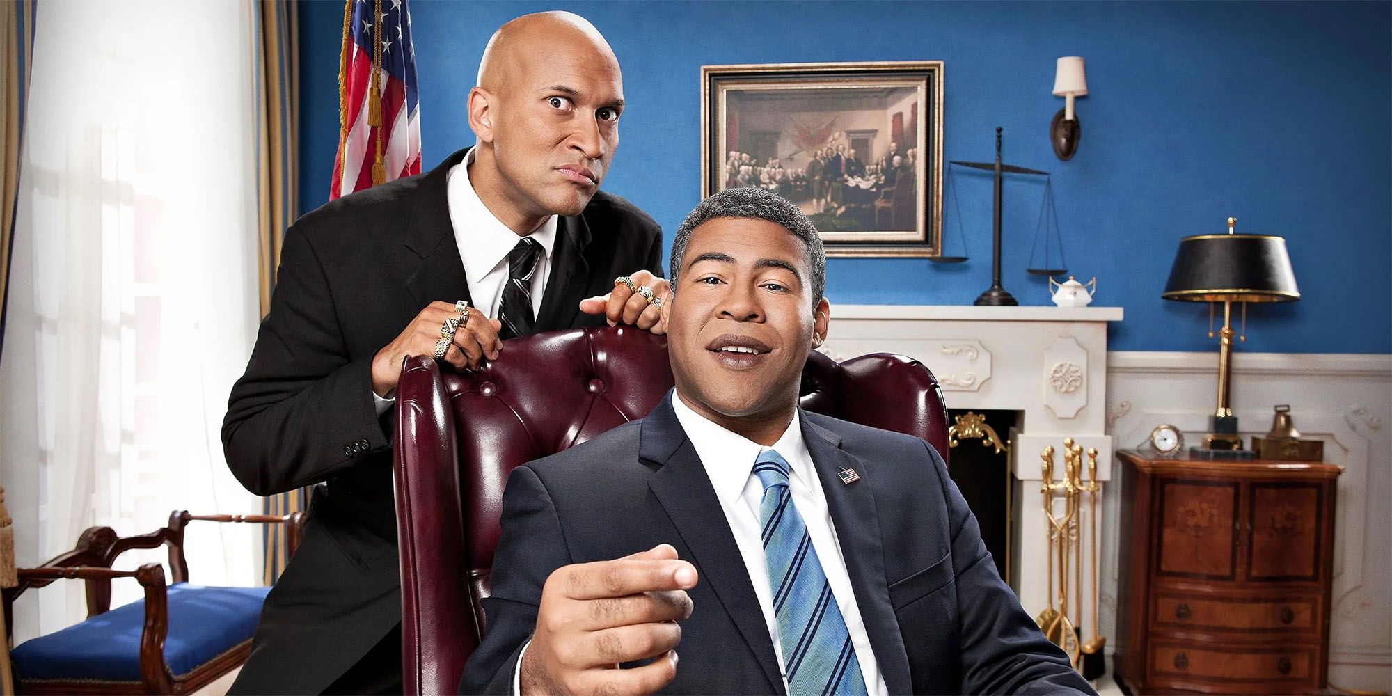 Key and Peele in an Obama sketch for their comedy series.